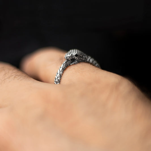 Engerek Ouroboros Yüzük