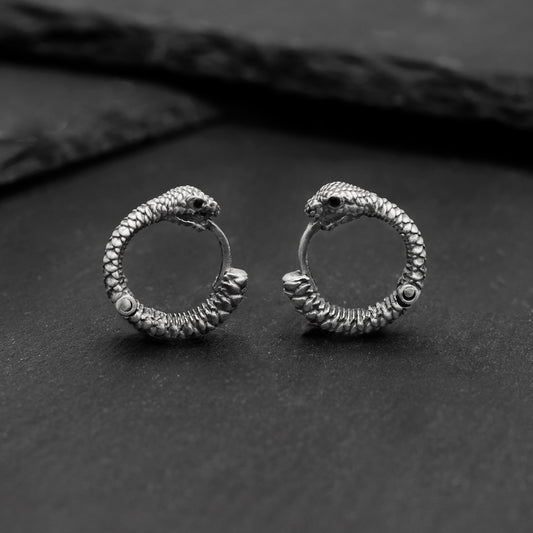 Engerek Ouroboros Küpe