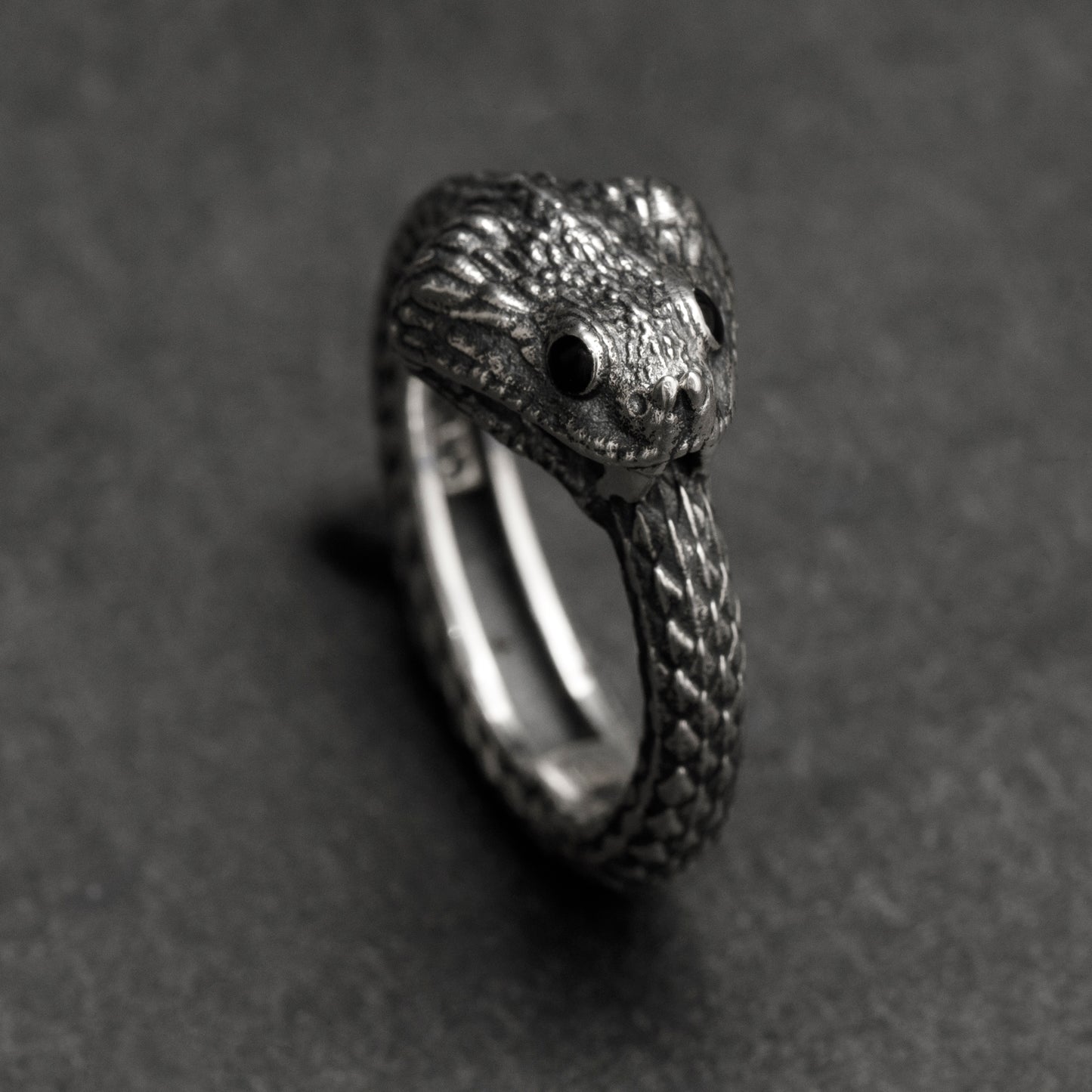 ”Cerastes” Boynuzlu Engerek Yüzük- Ouroboros