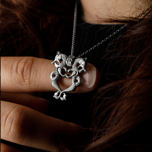 İkiz Ejder Kolye