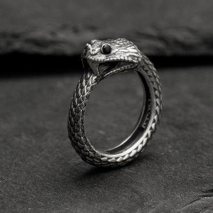 ”Cerastes” Boynuzlu Engerek Yüzük- Ouroboros