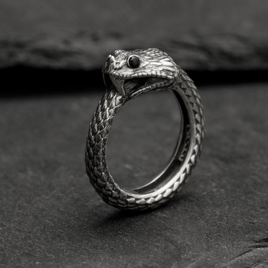”Cerastes” Boynuzlu Engerek Yüzük- Ouroboros