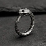 ”Cerastes” Boynuzlu Engerek Yüzük- Ouroboros